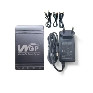 a black electronic device with wires